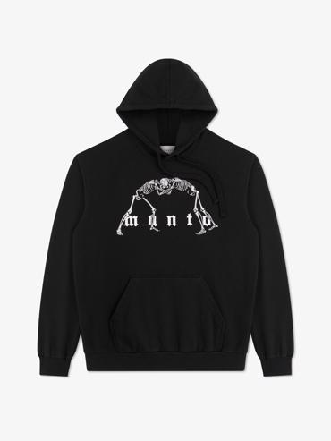MANTO hoodie bones- black